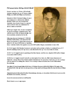 A preview of a PDF biography for Phillips, Everard John